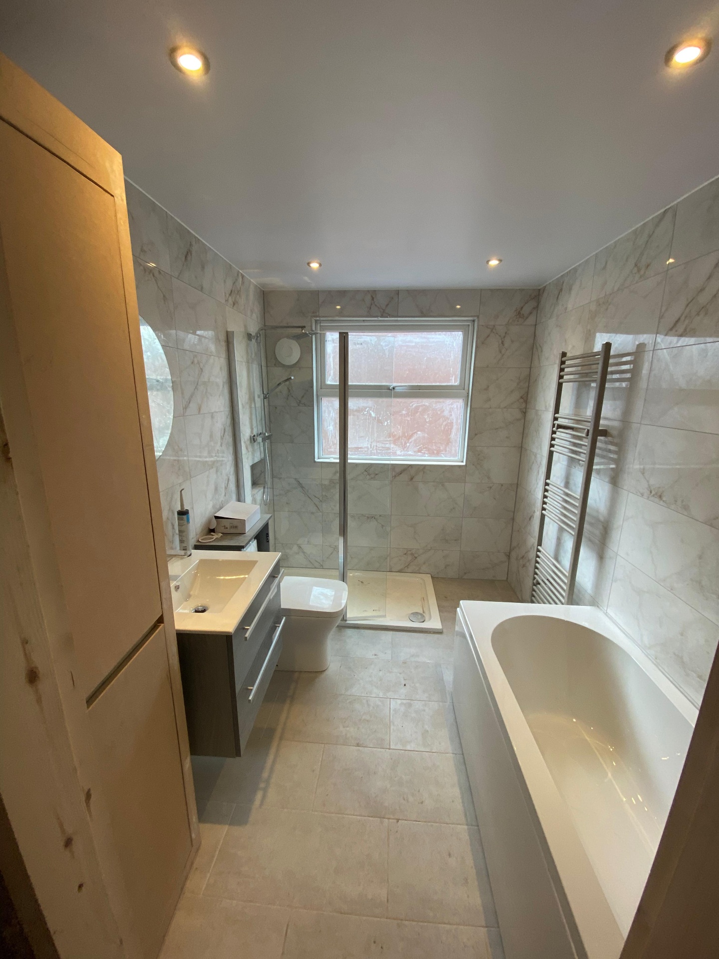 Marble bathroom — completed