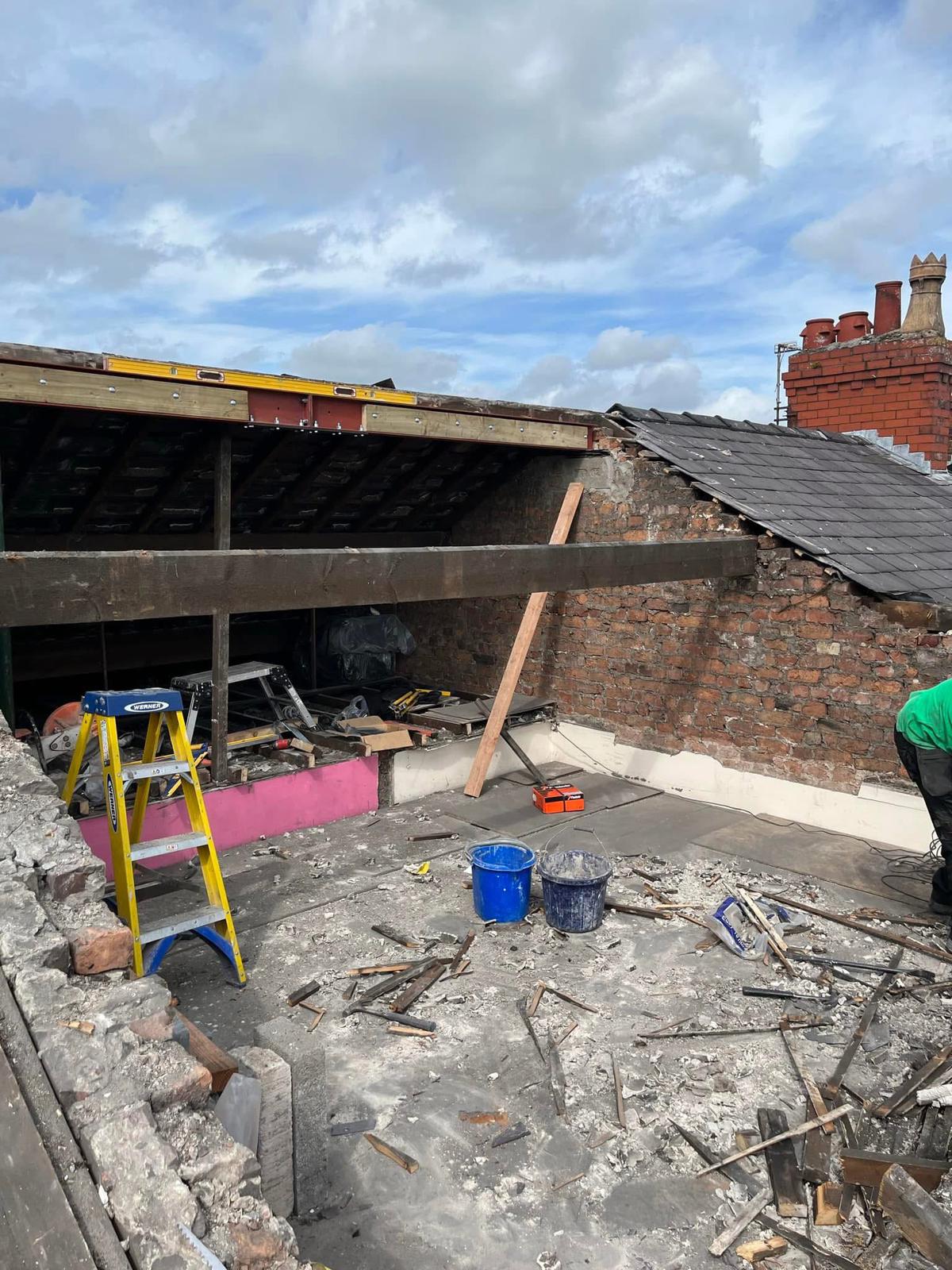 Full re-roof — strip and new steels