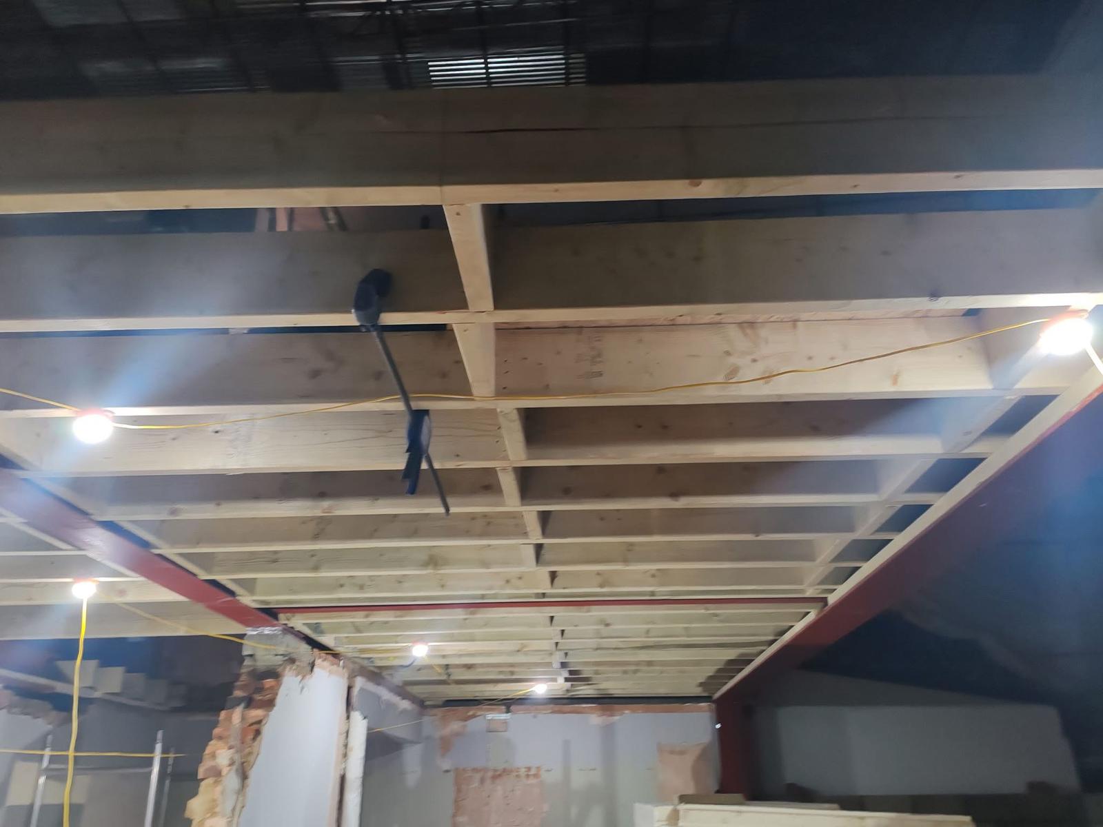 Plastered extension with roof lantern