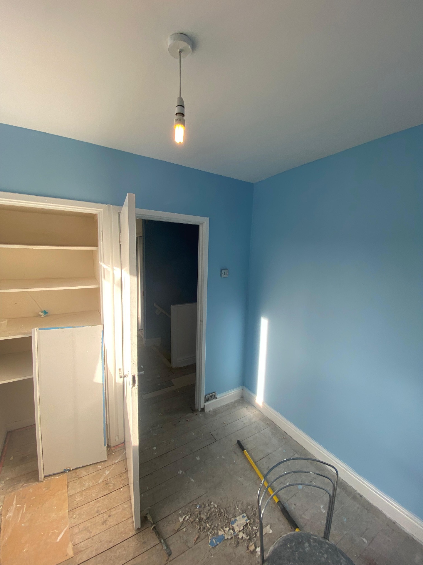 Small bedroom repaint — blue