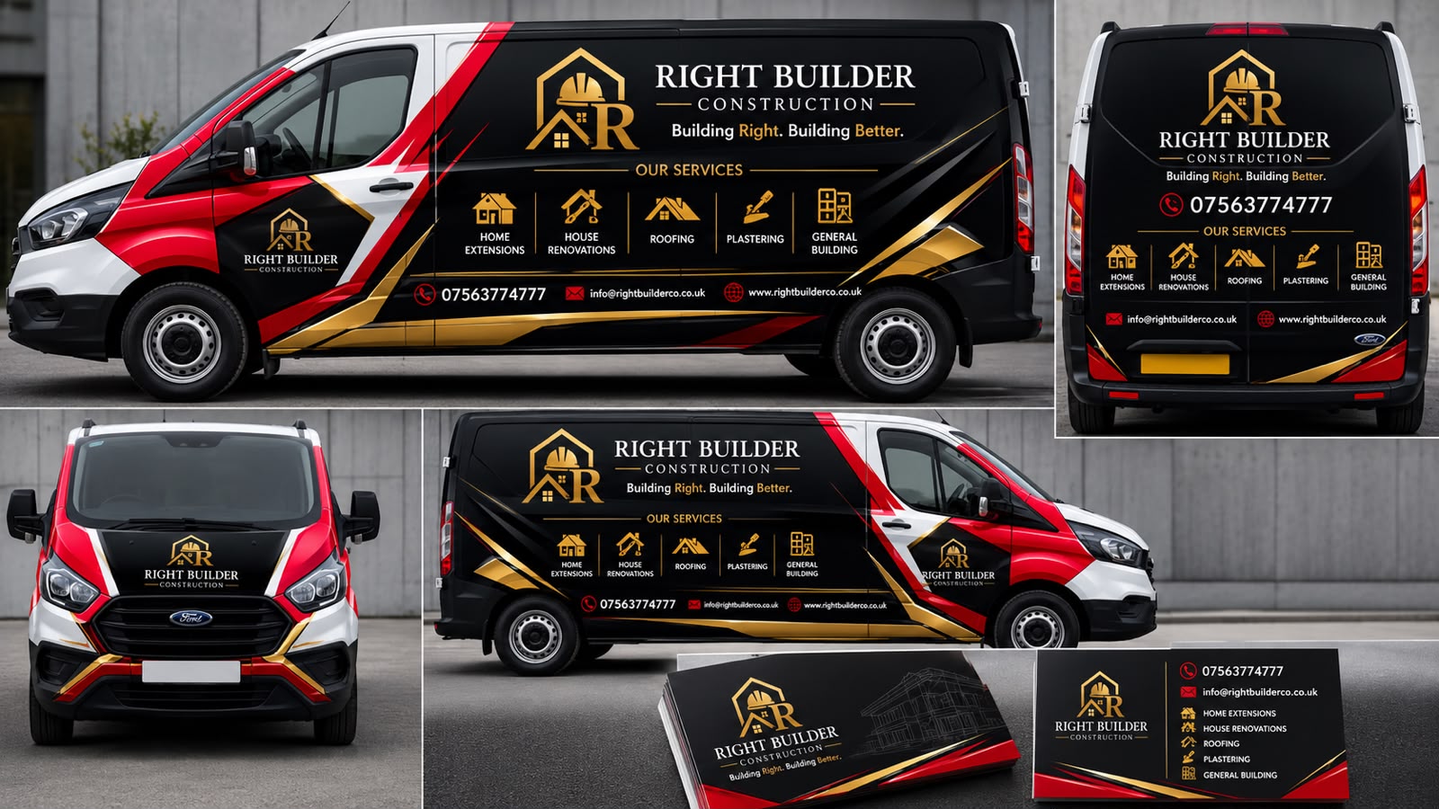 Right Builder Construction vans