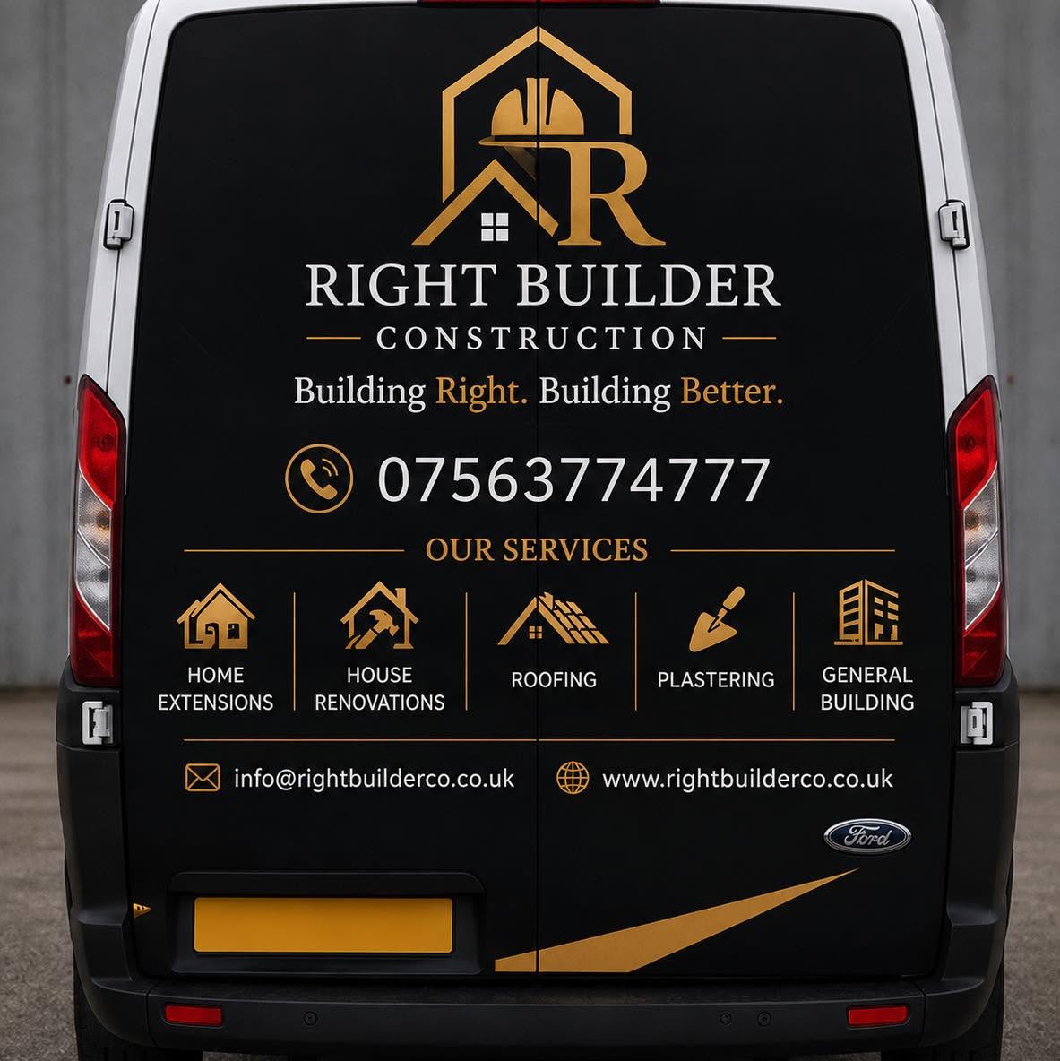 Right Builder Construction van